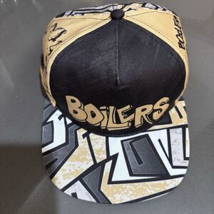 Purdue Boilermakers Patterned Team Merch Unisex Hat Cap Boiler UP EUC